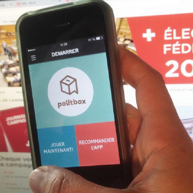 Politbox, une application-jeu pour tester ses connaissances de la Suisse